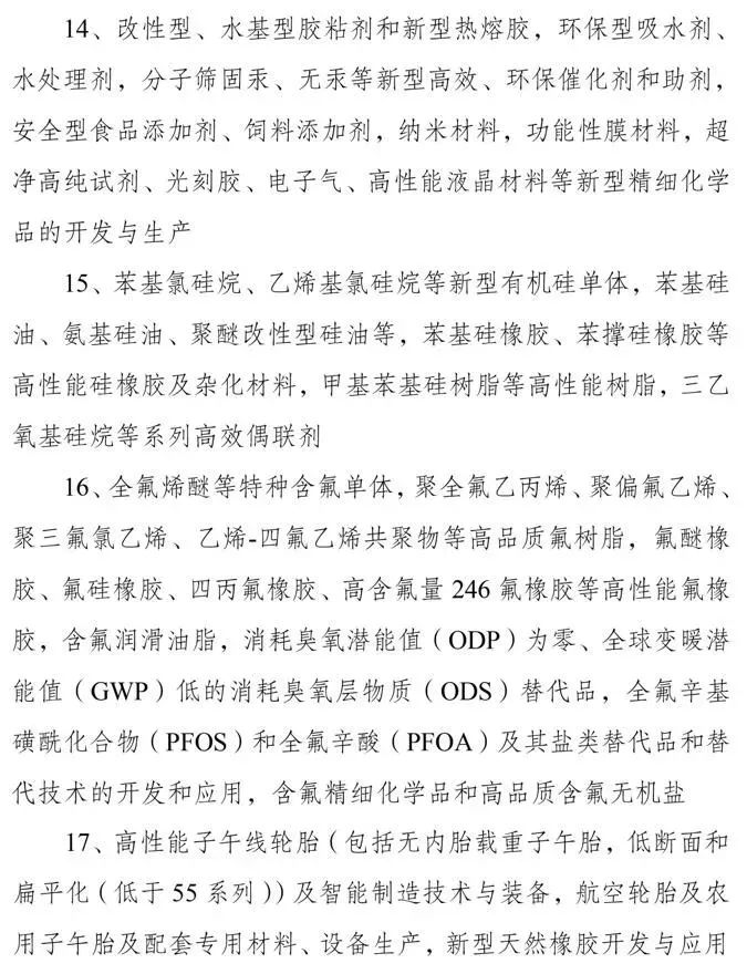 化工产业政策